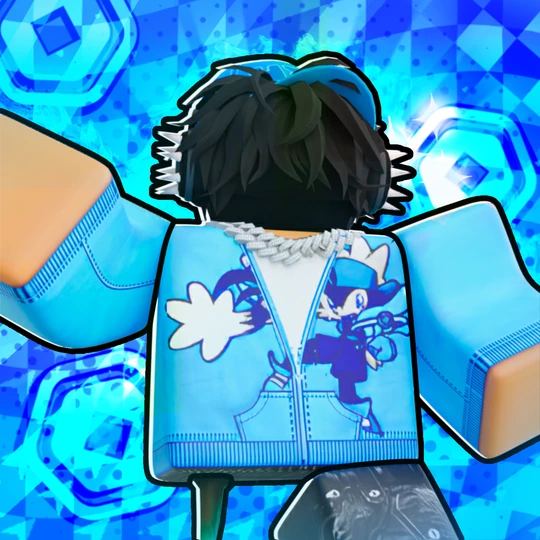 Scopeyyy's blue Roblox avatar